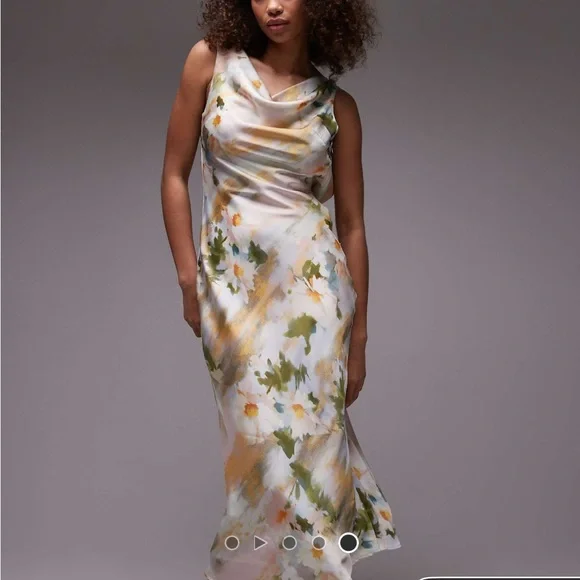 Emory Park Multicolor Floral Midi Dress - Picture 4 of 4